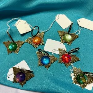 HAND PAINTED Butterflies Keychains by INDIANA ARTIST SUSAN OTTINGER One of Kind